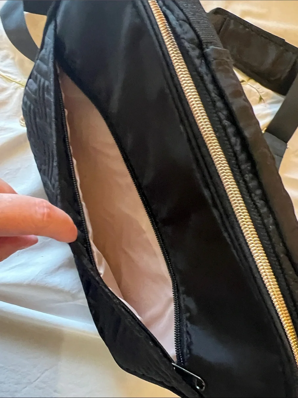 Black Project Bag for Craft /Book/Business